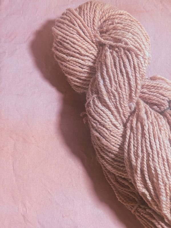 pink yarn and fabric